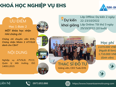 Khai giảng khóa học Nghiệp vụ EHS